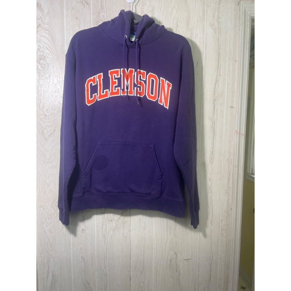 Vintage Clemson Tigers Champion Embroidered hoodie Sweatshirt Adult Unisex L
